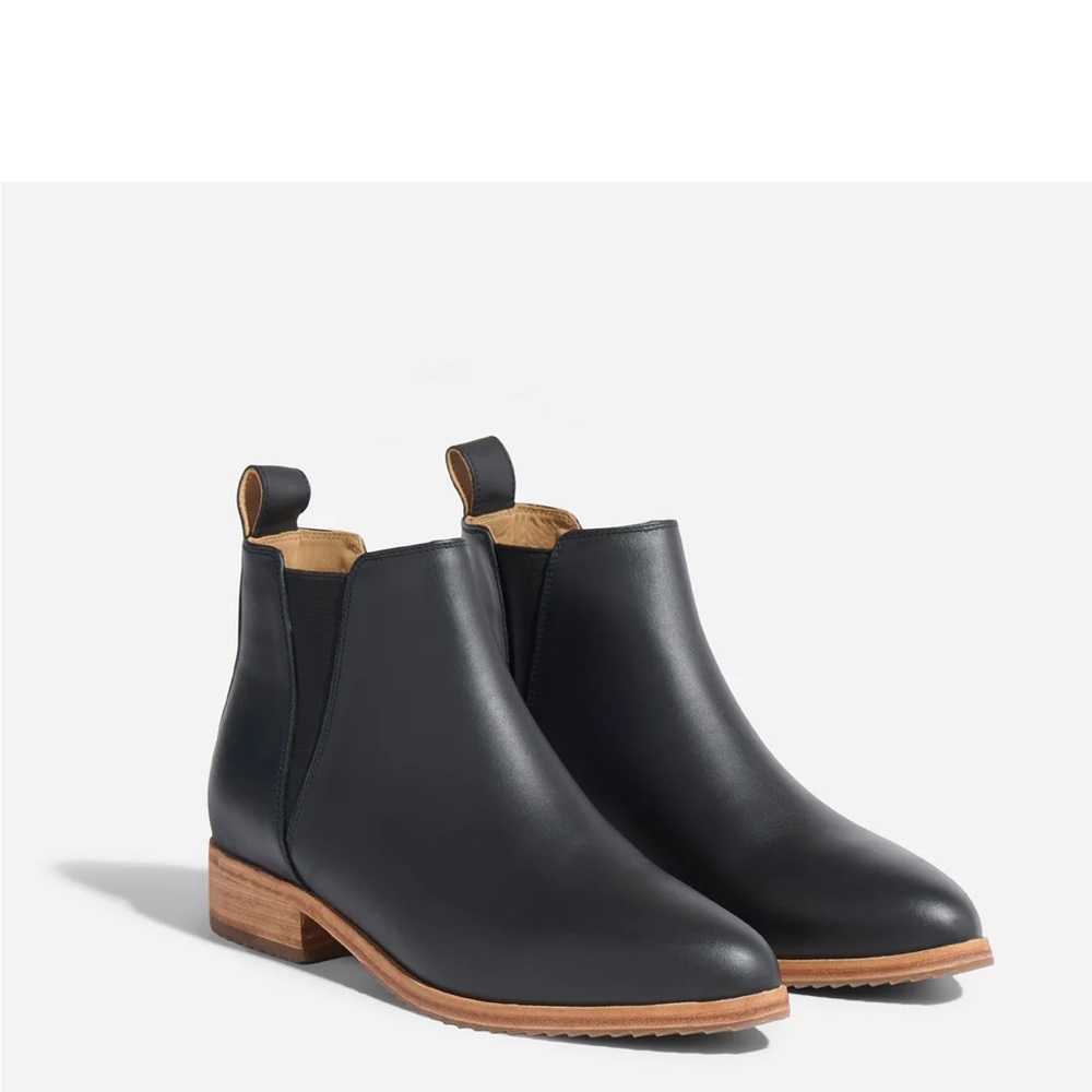 Nisolo Everyday Chelsea Black Ankle Boots NIB